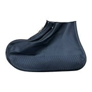 NOKIO Fashionable Women'S Waterproof Galoshes Women'S Short Waterproof Rubber Booties Thickened Silicone Water Proofing Rainy Shoe Cover Anti Slip And Portable Rain Non Slip Shoe Cover